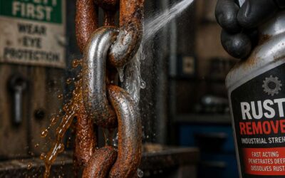 Heavy duty rust remover Kimberley restores metal surfaces quickly and easily.